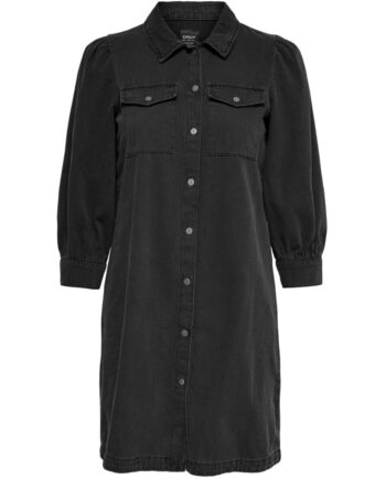Only Dame Kjole Onlfelica Washed Black