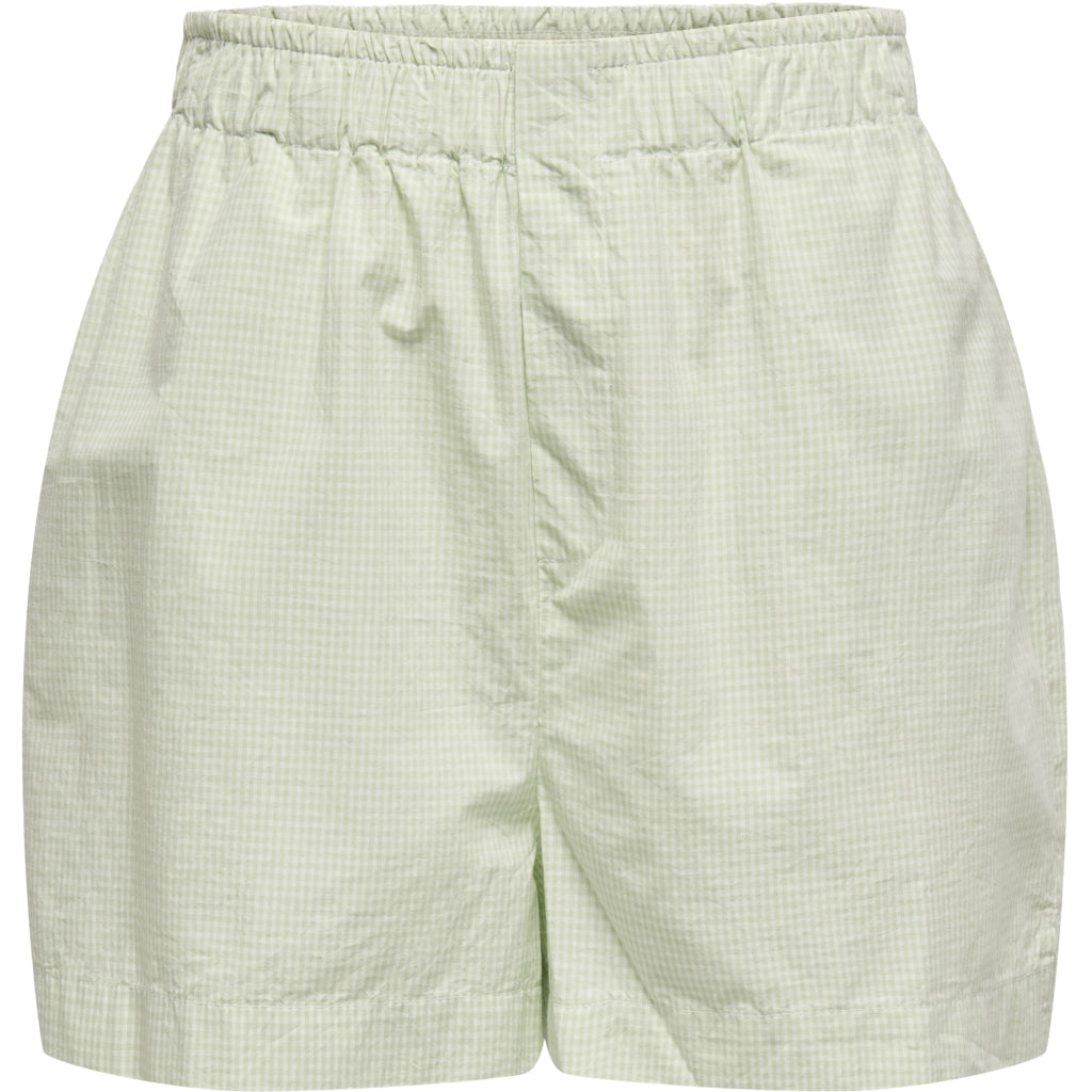Only Dame Shorts Onlfilucca Sea Foam Checks Bright White Small