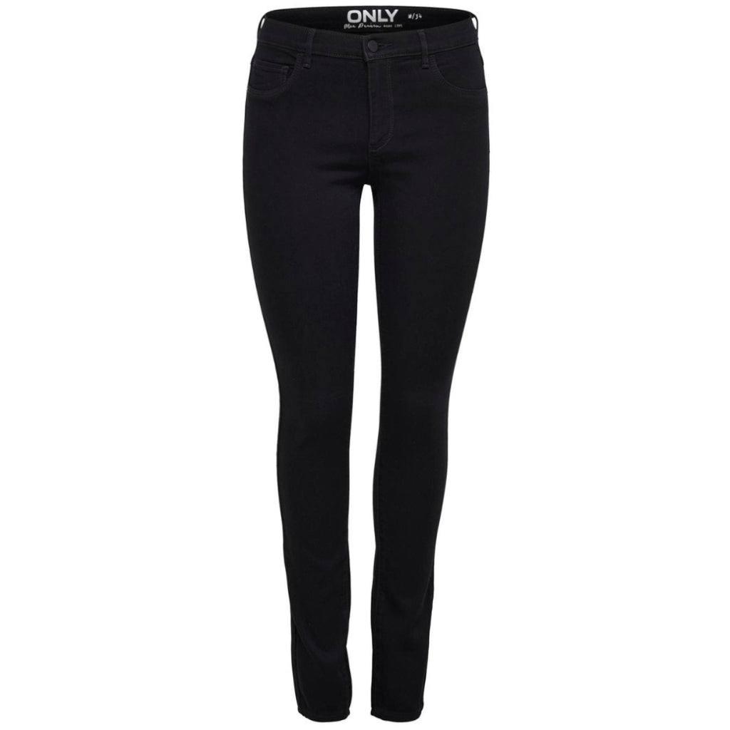 Only Dame Skinny Jeans Onlrain Black Denim