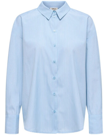 Only Dame Skjorte Onlkiri Cloud Dancer Delicate Blue