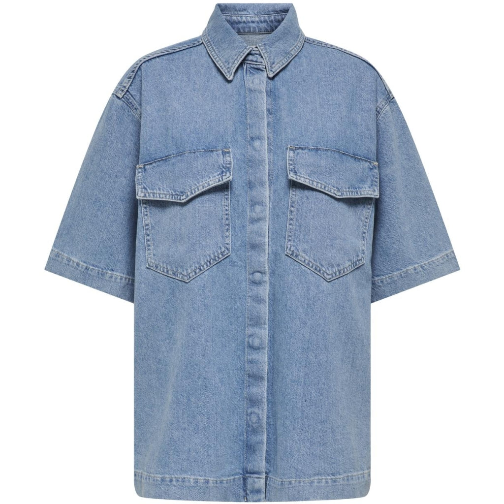 Only Dame Skjorte Onlsophie Light Blue Denim