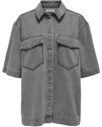 Only Dame Skjorte Onlsophie Medium Grey Denim