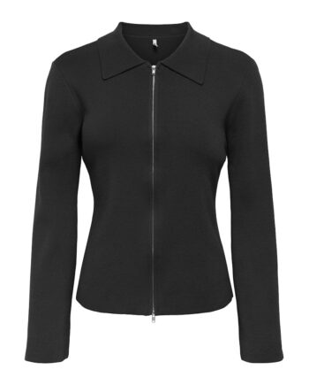 Only Dame Strik Polo Cardigan Onlandrea Black