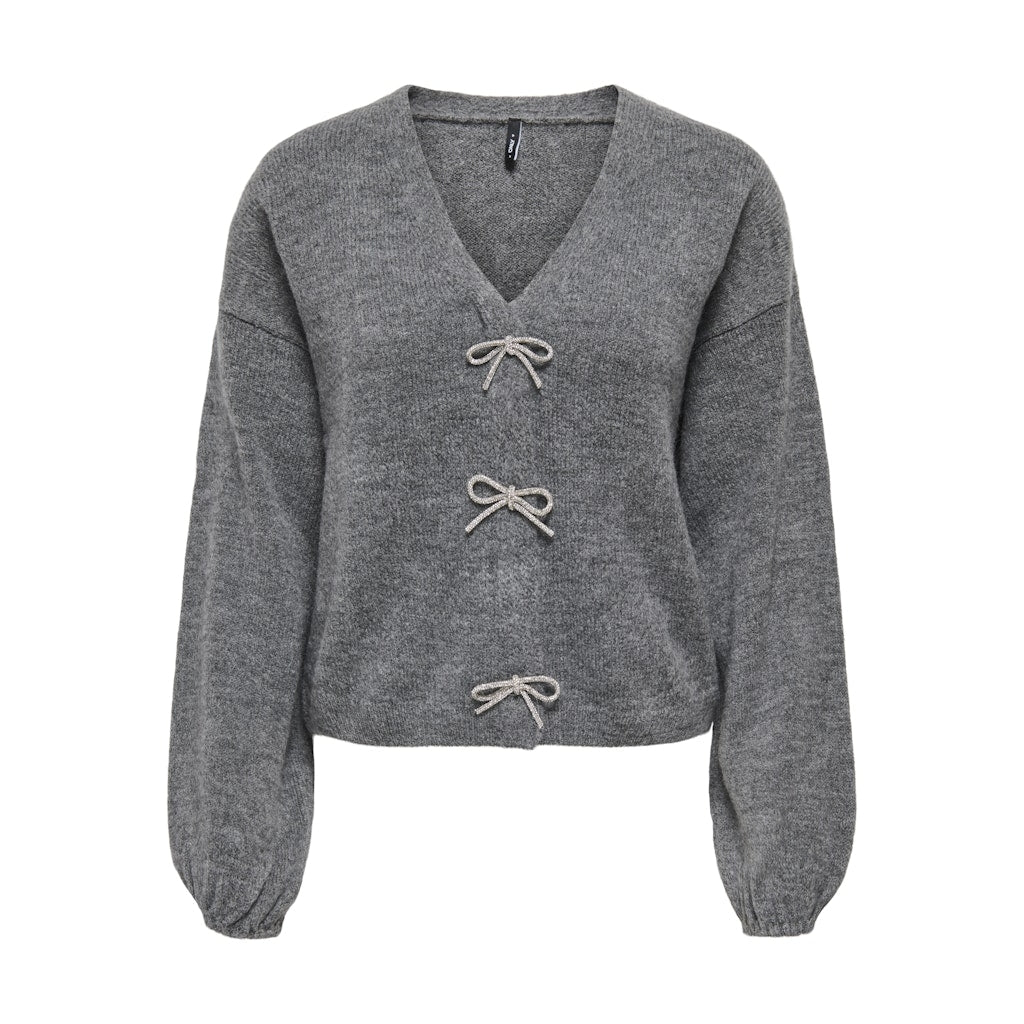 Only Dame Strik Trøje Onldonna Medium Grey Melange