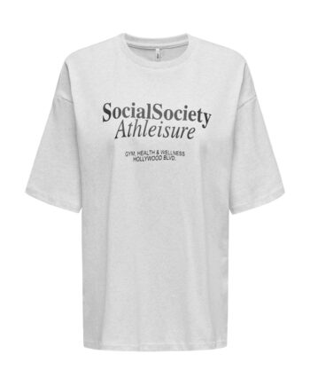 Only Dame  -shirt Onlcassie Light Grey Melange Social   Labels Brooklyn