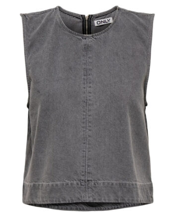 Only Dame Top Onldorsi Medium Grey Denim