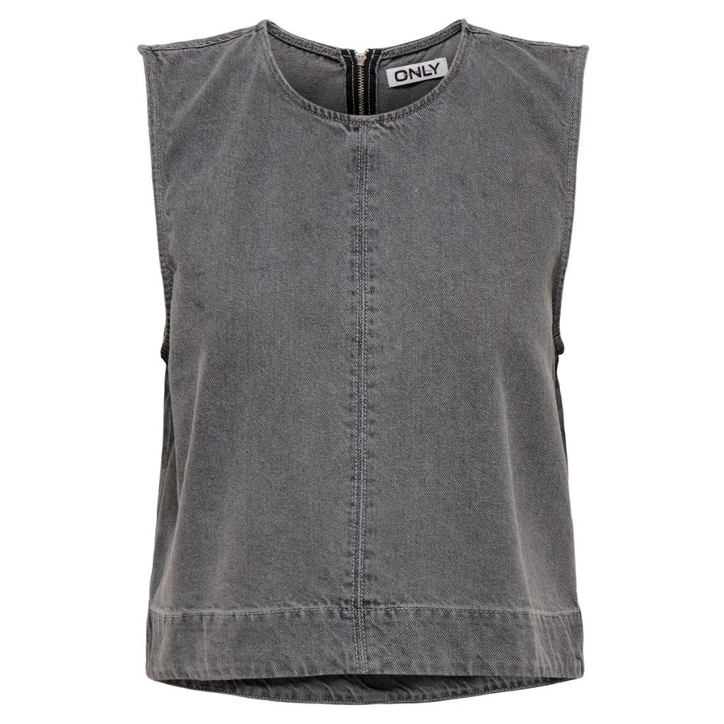 Only Dame Top Onldorsi Medium Grey Denim