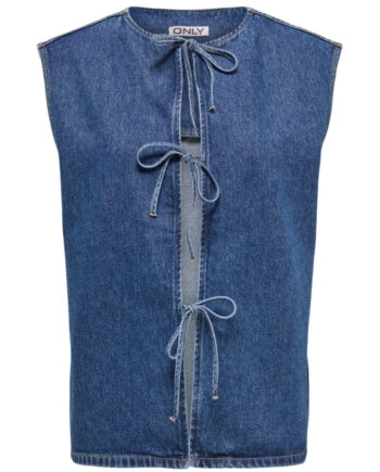 Only Dame Vest Onldorse Medium Blue Denim