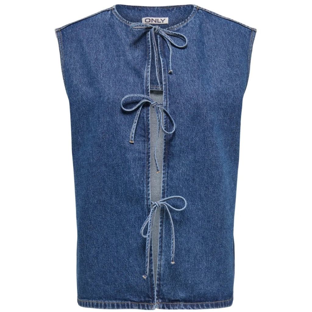 Only Dame Vest Onldorse Medium Blue Denim