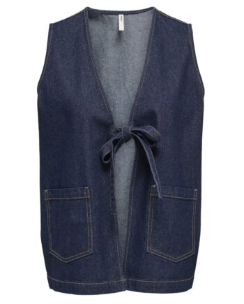 Only Dame Vest Onlida Dark Blue Denim