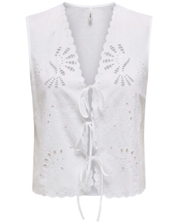 Only Dame Vest Onllou Bright White
