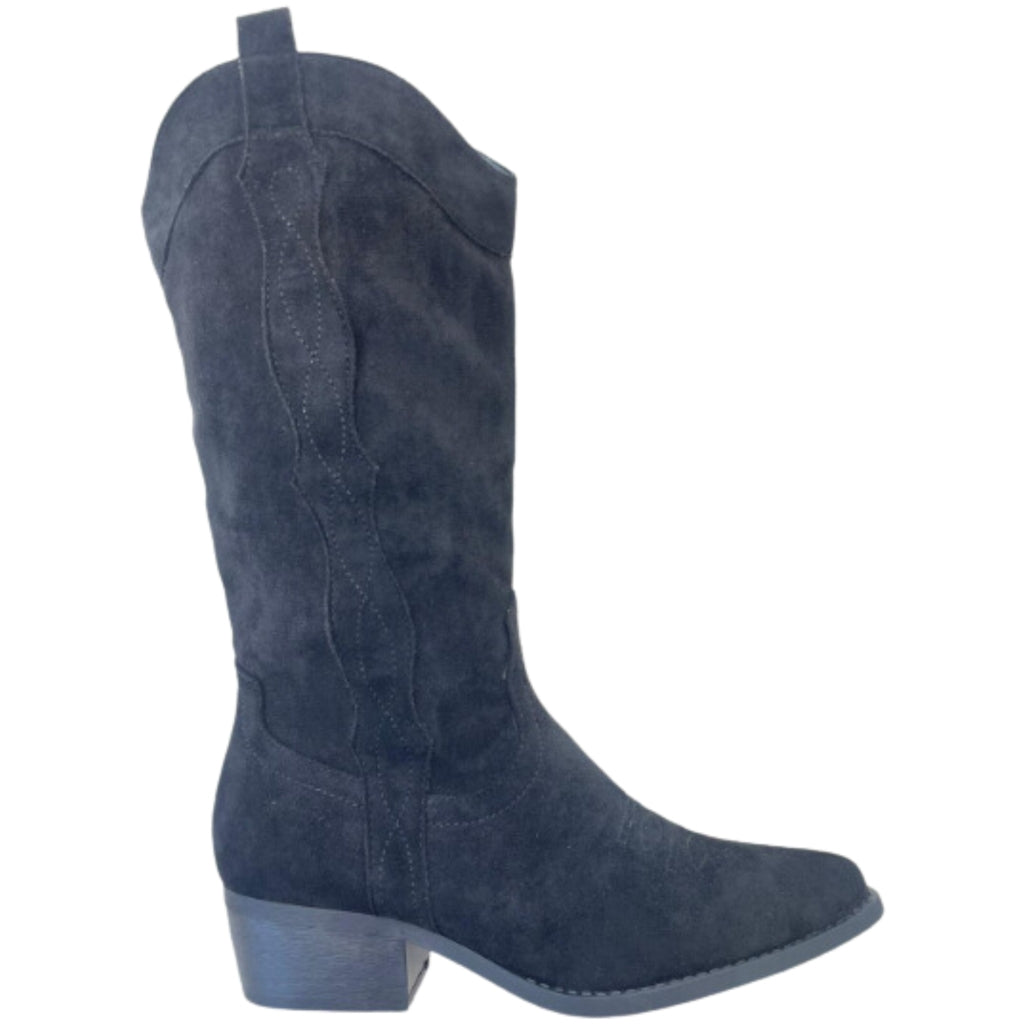 Pauline Dame Cowboystøvler 6630 Black