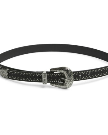 Pieces Dame Bælte Pcarran Black Silver Trim