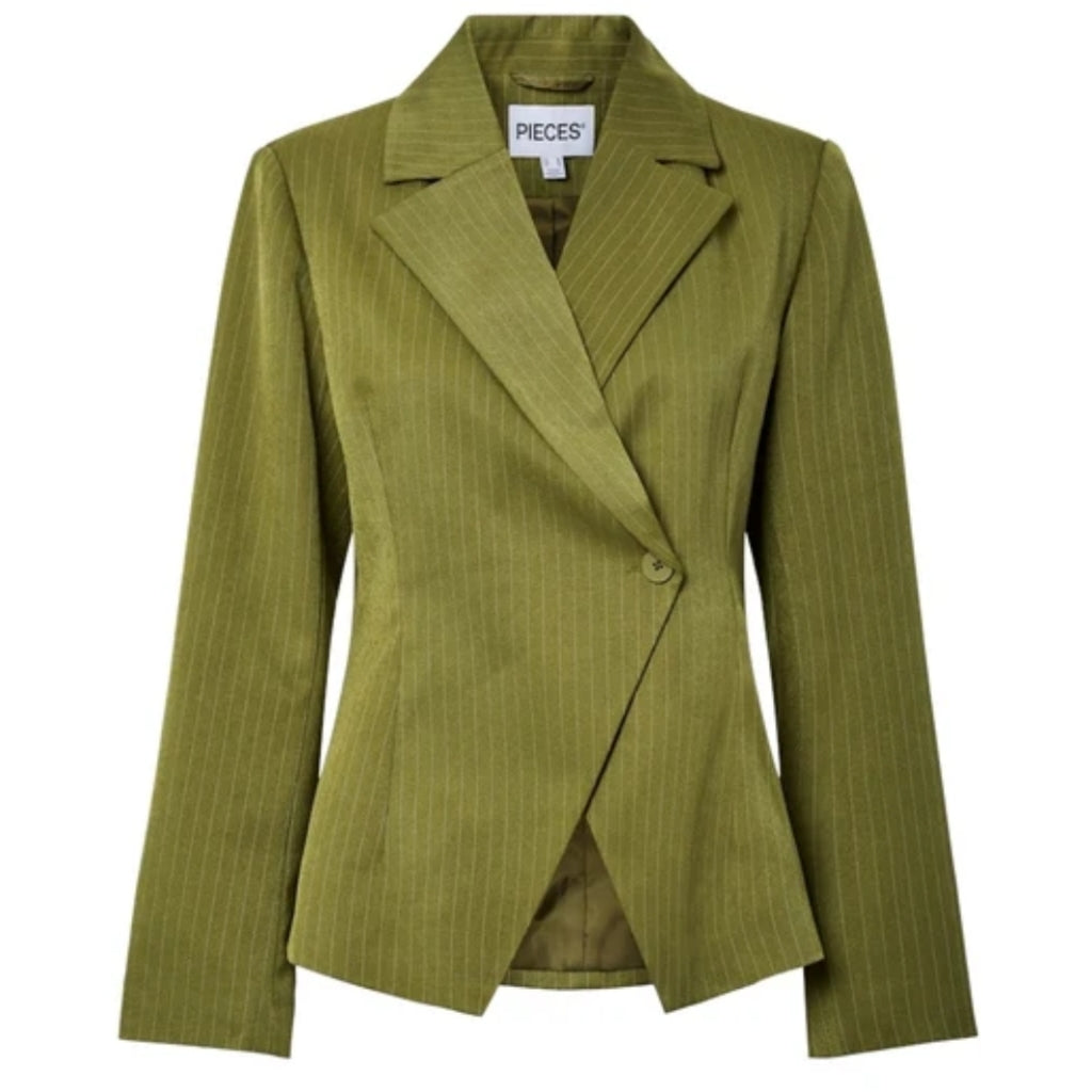 Pieces Dame Blazer Pcfalka Sphagnum Stripes