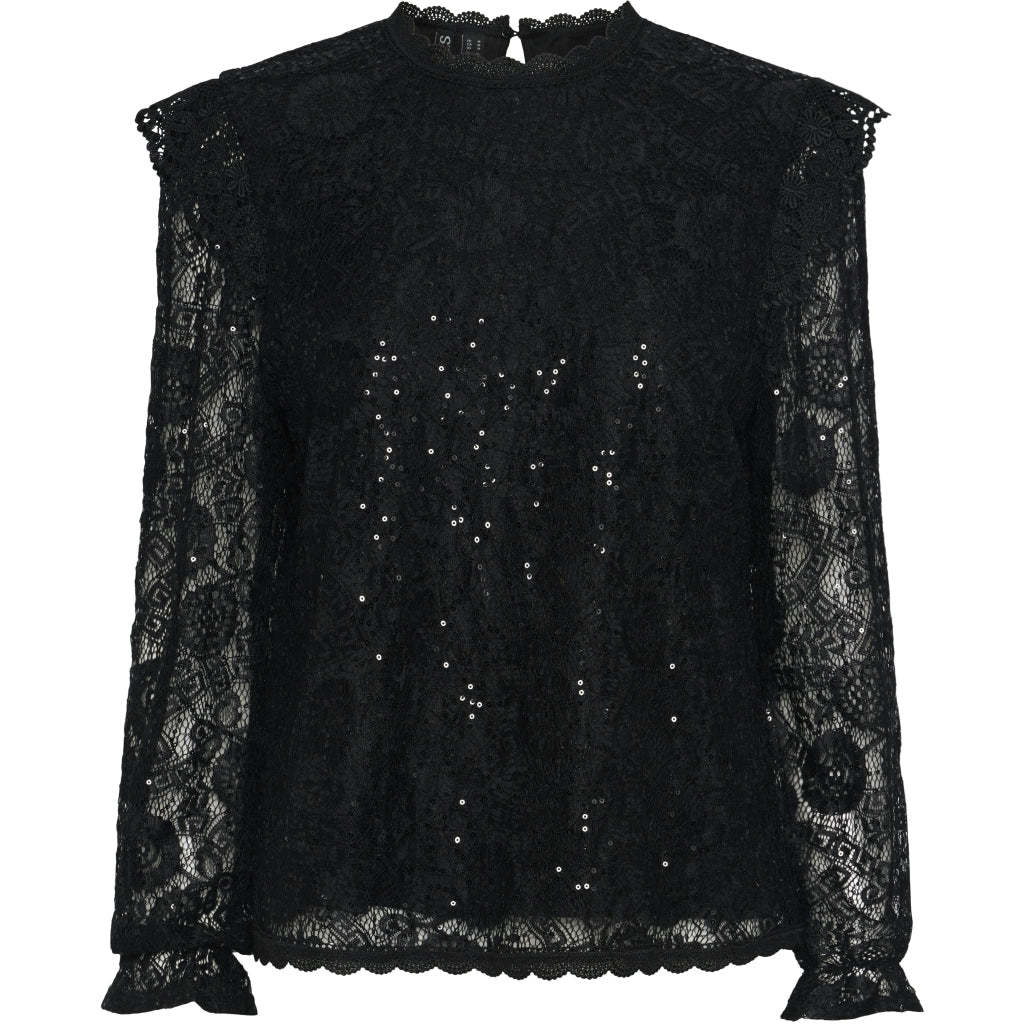 Pieces Dame Bluse Pcolline Black