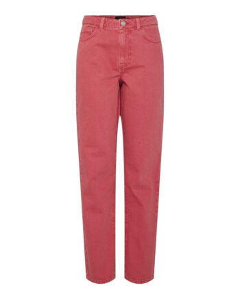 Pieces Dame Bukser Pcfria High Risk Red Washed