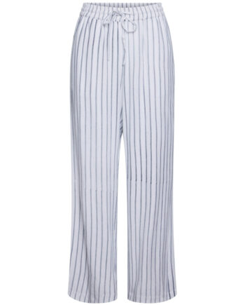 Pieces Dame Bukser Pcpia Bright White Stripes:navy Blazer