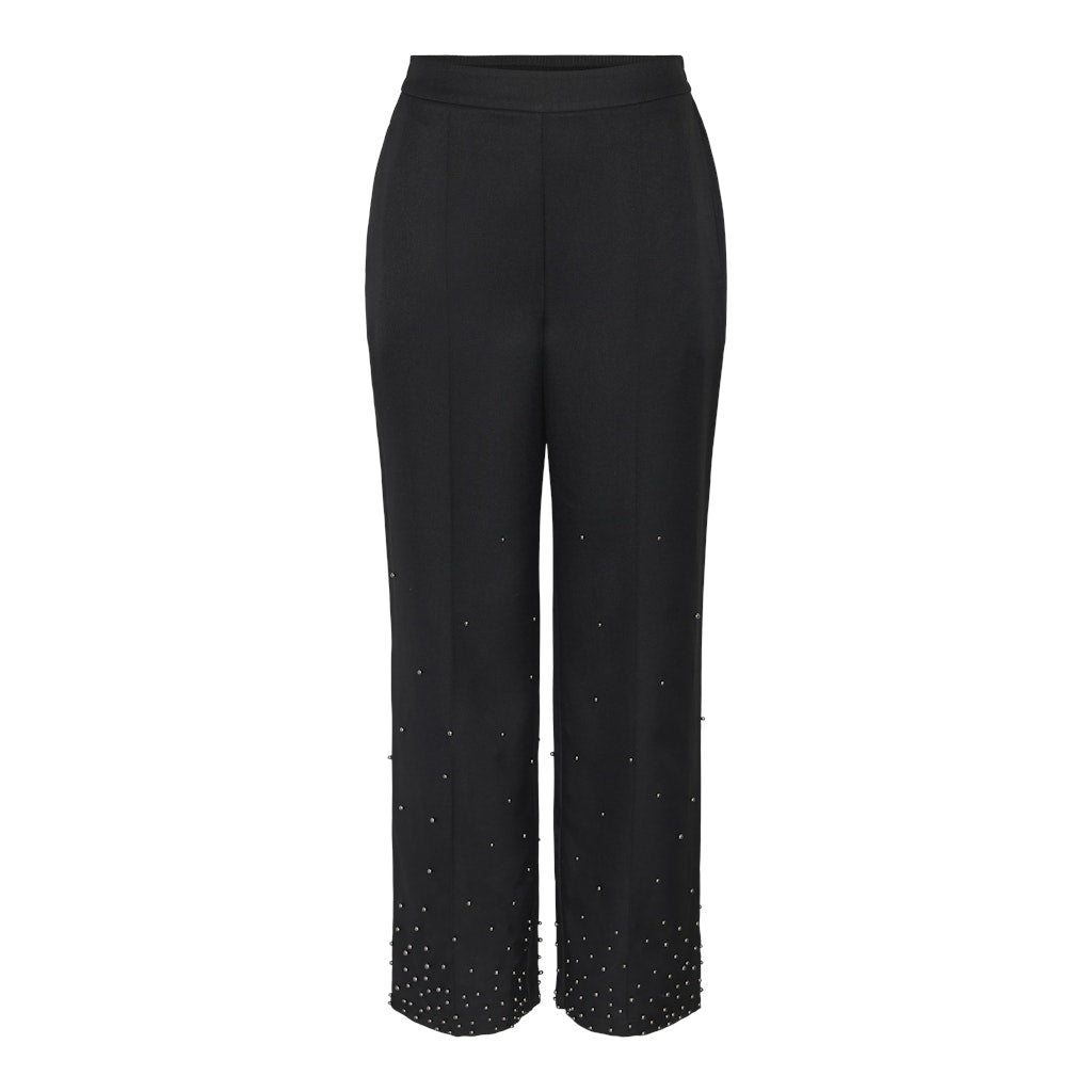 Pieces Dame Bukser Pcru Black