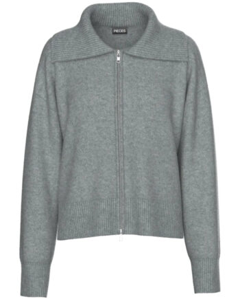 Pieces Dame Cardigan Pcmalou Medium Grey Melange