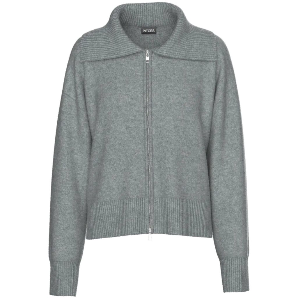 Pieces Dame Cardigan Pcmalou Medium Grey Melange