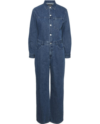 Pieces Dame Jumpsuit Pcadina Medium Blue Denim