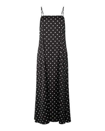 Pieces Dame Kjole Pcjytta Black White Dots