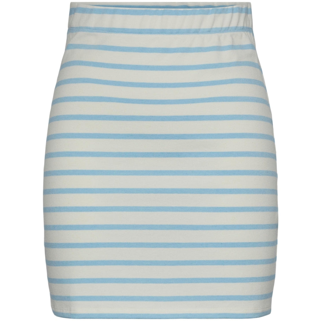 Pieces Dame Nederdel Pcbibbi Cloud Dancer Airy Blue