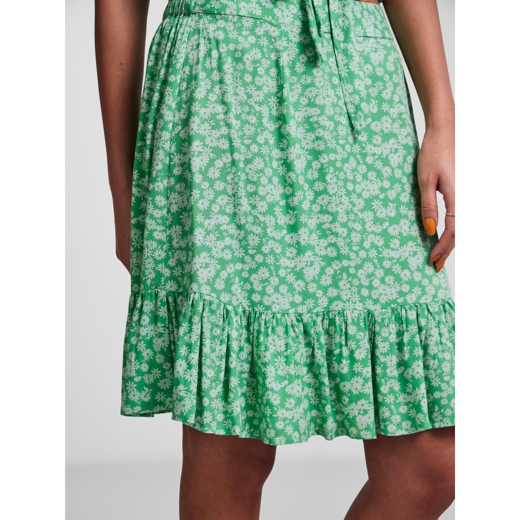 Pieces Dame Nederdel Pcnya Irish Green Flower