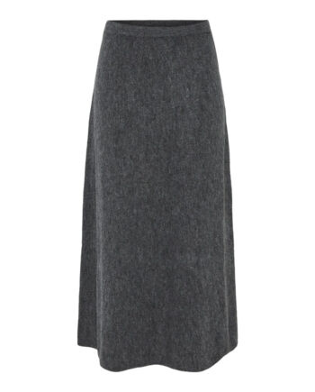 Pieces Dame Nederdel Pcpiko Dark Grey Melange