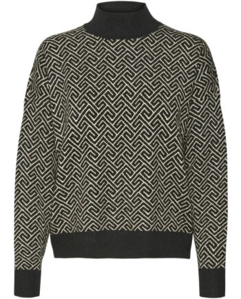 Pieces Dame Pullover Vmaria Black Birch Grafic Print