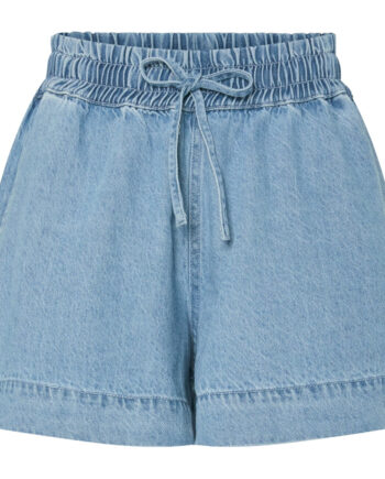 Pieces Dame Shorts Pcflora Light Blue Denim