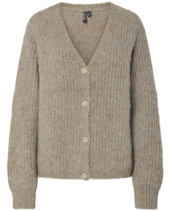 Pieces Dame Strik Cardigan Pccleo Greige Melange