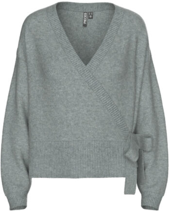 Pieces Dame Strik Cardigan Pcmalou Medium Grey Melange