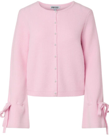 Pieces Dame Strik Cardigan Pcrikke Pink Tulle