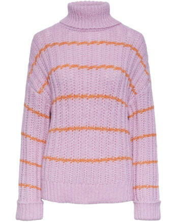 Pieces Dame Strik Pcalexandra Pastel Lavender Persimmon Orange