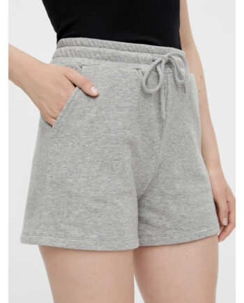 Pieces Dame Sweatshorts Pcchilli Summer Light Grey Melange
