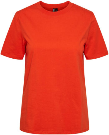 Pieces Dame  -shirt Pcria Tangerine Tango
