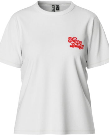 Pieces Dame  -shirts Pcgabbi Bright White Cherry Bomb