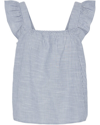 Pieces Dame Top Pcapia Coronet Blue Bright White