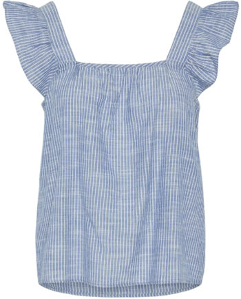 Pieces Dame Top Pcapia Nautical Blue Bright White