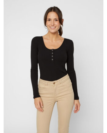 Pieces Dame Top Pckitte Black