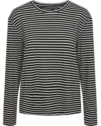 Pieces Dame Top Pcmalulje Black Bright White