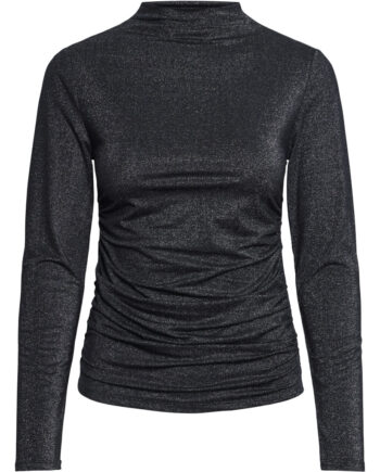 Pieces Dame Top Pcmonica Black Silver