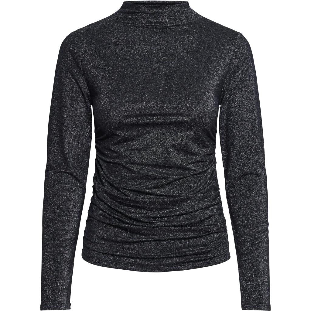Pieces Dame Top Pcmonica Black Silver