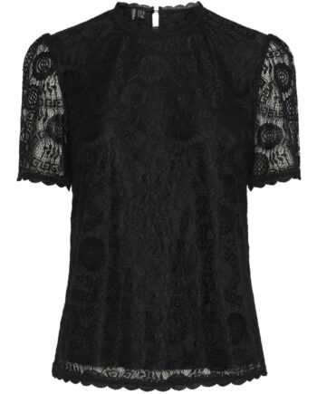 Pieces Dame Top Pcolline Black