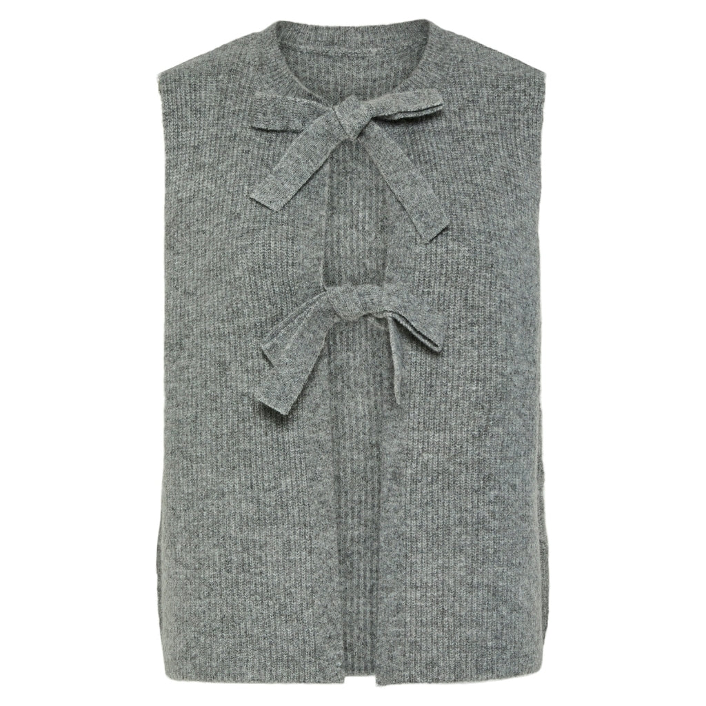 Pieces Dame Vest Pcsilly Medium Grey Melange
