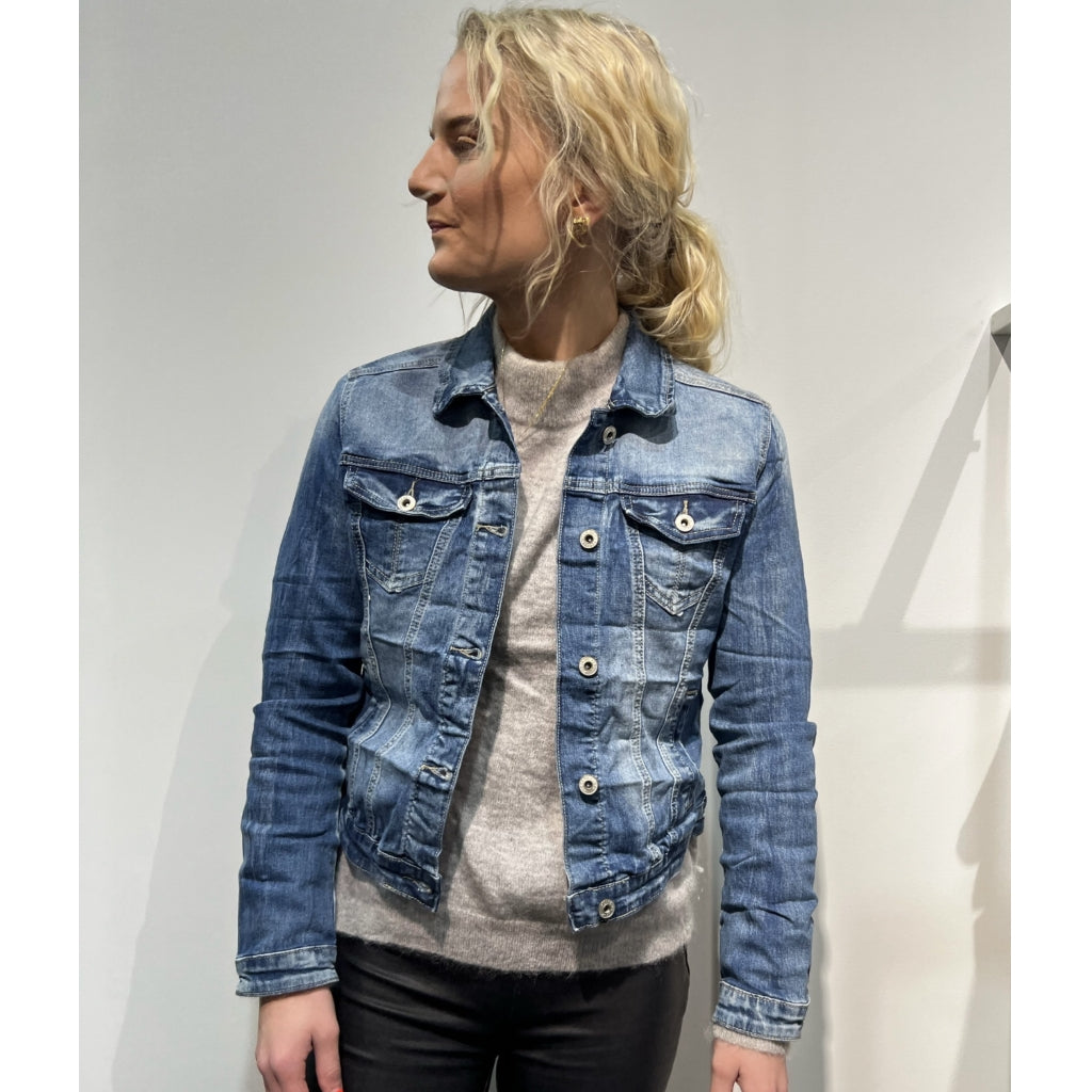 Place Du Jour Dame Denim Jakke 60020- Denim Blue
