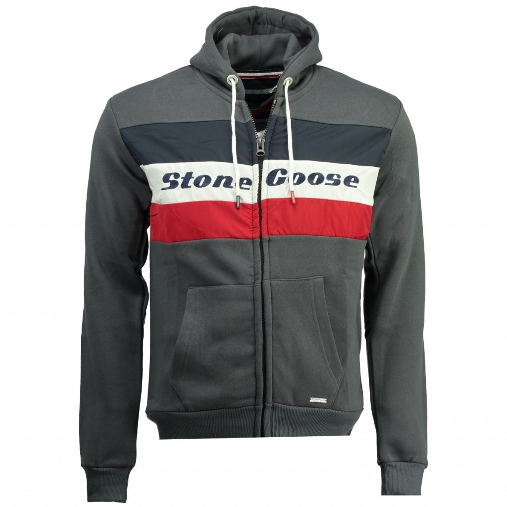 Sweatshirt Stone Goose Herre Fagoose Dark Grey