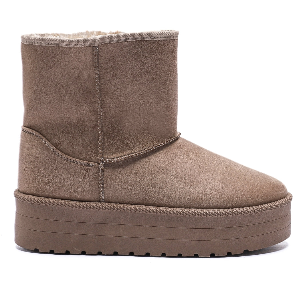Tulle Dame Bamsestøvler 6432 Kaki