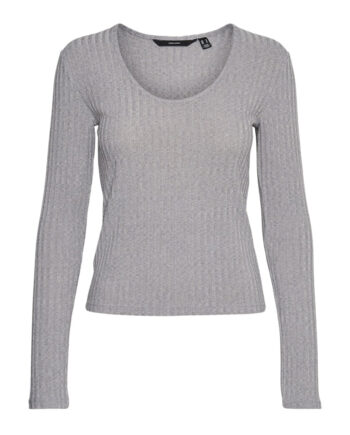Vero Moda Dame Bluse Vmbritt Light Grey Melange